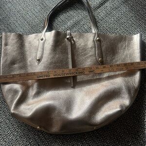 Annabel Ingall Metallic Silver Tote